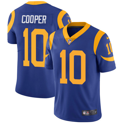 Nike Rams #10 Pharoh Cooper Royal Blue Alternate Men's Stitched NFL Vapor Untouchable Limited Jersey - Click Image to Close